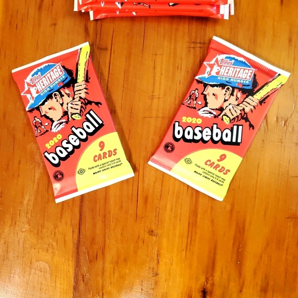 Qty 2 9-Card HOBBY Packs 2020 TOPPS HERITAGE BASEBALL CARDS New SEALED